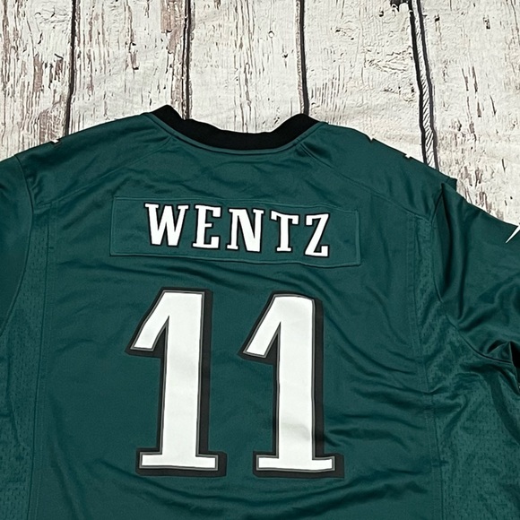 Carson Wentz Nike NFL On Field Football Philadelphia Eagles Sports Jersey - Picture 6 of 7